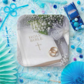 スズラン ブーケの結婚式の聖書 ペーパープレート (パーティー)