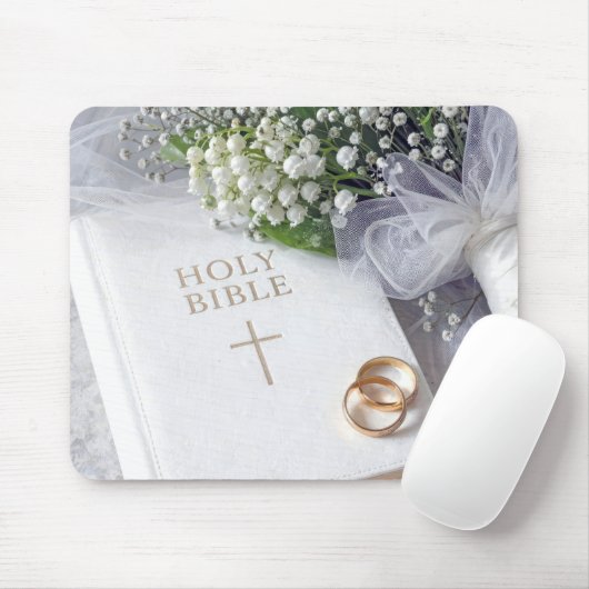 スズラン ブーケの結婚式 聖書 マウスパッド (マウス)