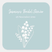 スズラン ブーケ ブライダルシャワー スクエアシール (正面)