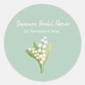 スズラン ブーケ ブライダルシャワー ラウンドシール (正面)