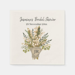 スズラン ブーケ ブライダル シャワー スタンダードカクテルナプキン