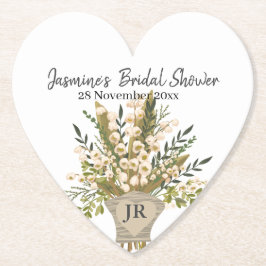 スズラン ブーケ ブライダル シャワー ペーパーコースター