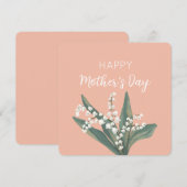 スズラン 母の日のお祝い シーズンカード (正面/裏面)