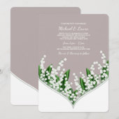 スズラン 結婚式招待状 招待状 (正面/裏面)