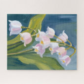 スズラン | 花の水彩画 ジグソーパズル (横)