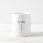 スズラン 5月の誕生花 陶器 コーヒーマグカップ (中央)