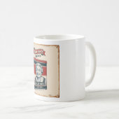 スズ広告の古いバッグ・コーヒーの兆候 コーヒーマグカップ (正面右)