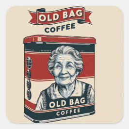 スズ広告の古いバッグ・コーヒーの兆候 スクエアシール