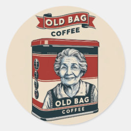スズ広告の古いバッグ・コーヒーの兆候 ラウンドシール
