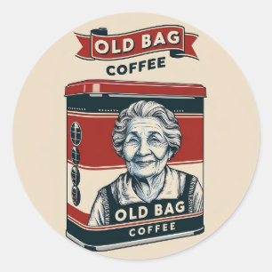 スズ広告の古いバッグ・コーヒーの兆候 ラウンドシール