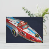 スズ玩具宇宙/ロケット船招待状 招待状 (スタンド正面)