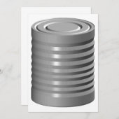 スズ缶招待状 招待状 (正面/裏面)