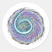 スセアブルースタジオエアステッカー ラウンドシール (正面)