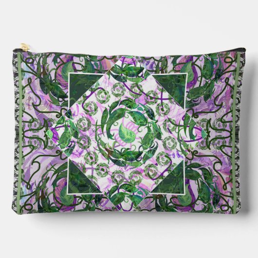 スセアブルースタジオガーデンパウチ（大） アクセサリーポーチ (正面)