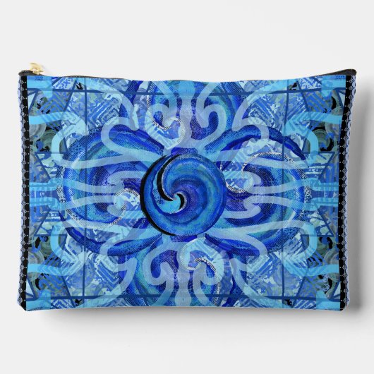 スセアブルースタジオズウェーブポーチ(大) アクセサリーポーチ (正面)