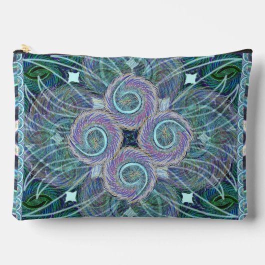 スセアブルースタジオズフェザーパウチ（大） アクセサリーポーチ (正面)