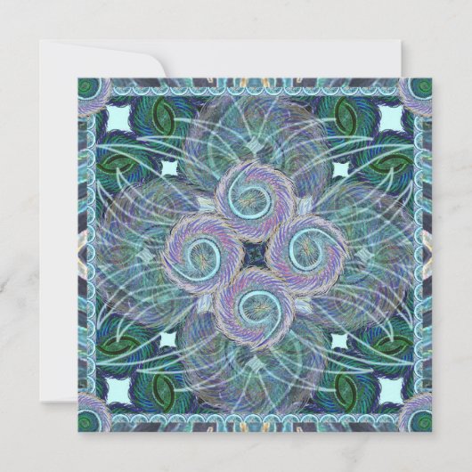 スセアブルースタジオズフェザーマンデラカード カード (正面)