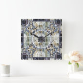 スセアブルースタジオ照明マンデラクロック スクエア壁時計 (ホーム)