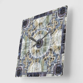 スセアブルースタジオ照明マンデラクロック スクエア壁時計 (傾斜)