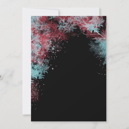 スタお洒落リーフォレストブライダルシャワー 招待状 (裏面)