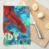 スタイお洒落フィシーシェルビーチパーソナライズされた キッチンタオル (四つ折り)