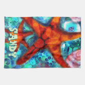 スタイお洒落フィシーシェルビーチパーソナライズされた キッチンタオル (横)