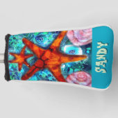 スタイお洒落フィシーシェルビーチパーソナライズされた ゴルフヘッドカバー (正面)