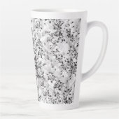 スタイエレガントルが詰まった白黒デザイン カフェラテマグ (右)