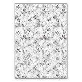 スタイエレガントルが詰まった白黒デザイン テーブルナンバー (裏面)