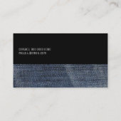 スタイモダンリスト用のブルージーンズの名刺 名刺 (裏面)