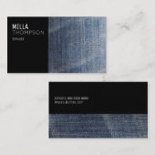 スタイモダンリスト用のブルージーンズの名刺 名刺 (正面/裏面)