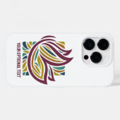 スタイライズされた蝶のオプション テキスト Case-Mate iPhoneケース (裏面 (横))