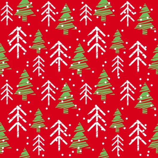 スタイライズドクリスマス抱き枕とのシームレスなパターン ラッピングペーパー