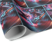 スタイラスとビニール付きネオンターンテーブル ラッピングペーパー (ロールコーナー)