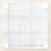 スタイラス – パターンのチェック ガラスコースター (裏面)