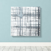 スタイラス – パターンのチェック キャンバスプリント (インサイチュ (ウッドフロア))