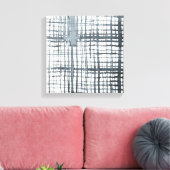 スタイラス – パターンのチェック キャンバスプリント (インサイチュ (リビング))