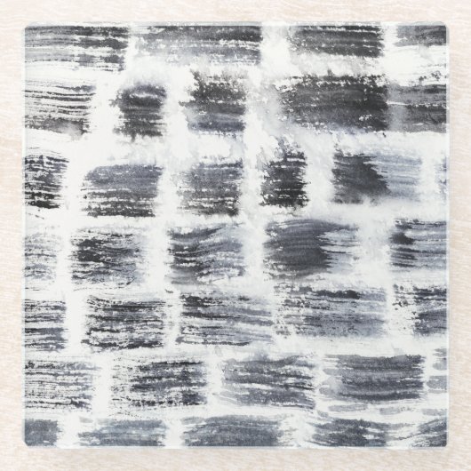 スタイラス-正方形 ガラスコースター (正面)