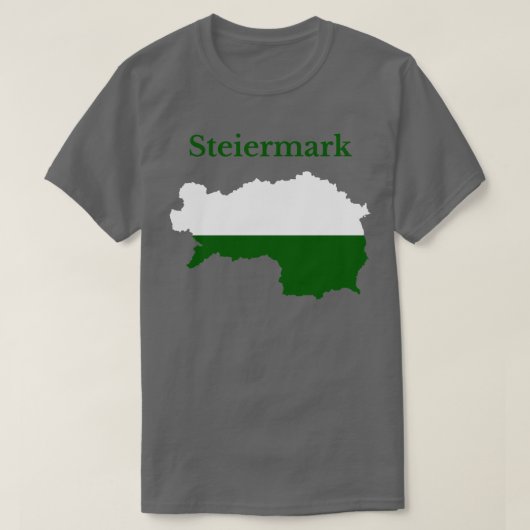 スタイリア国旗オーストリア Tシャツ (デザイン正面)