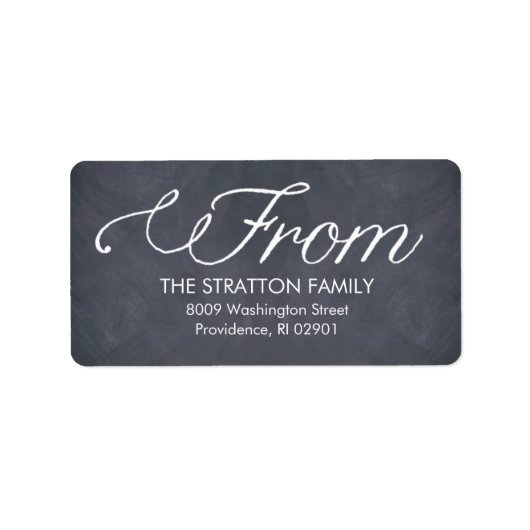 スタイリシカルクホリデイ住所 シール (正面)