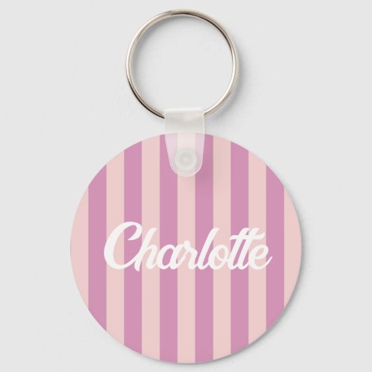 スタイリストかわいい甘い赤いハートパターンモノグラムギフト キーホルダー (正面)