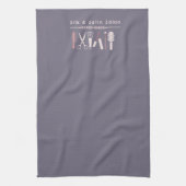 スタイリストのサイン – パーソナライズされたサロンタオル キッチンタオル (縦)