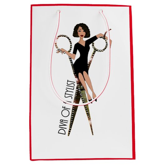 「スタイリストのディヴァ」中抱き枕 ミディアムペーパーバッグ (正面)