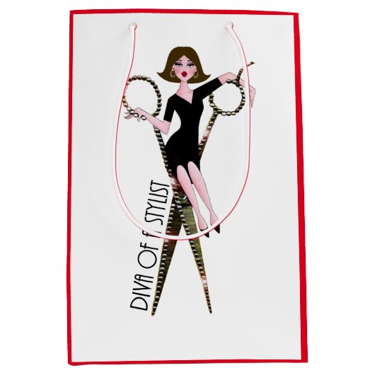 「スタイリストのディヴァ」中抱き枕 ミディアムペーパーバッグ (正面)