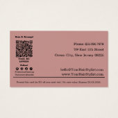 スタイリストのバレンタインデーギフト $10 ギフトバウチャーカード (裏面)