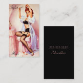 スタイリストのプロフィールカードの上のPin 名刺 (正面/裏面)