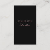 スタイリストのプロフィールカードの上のPin 名刺 (裏面)