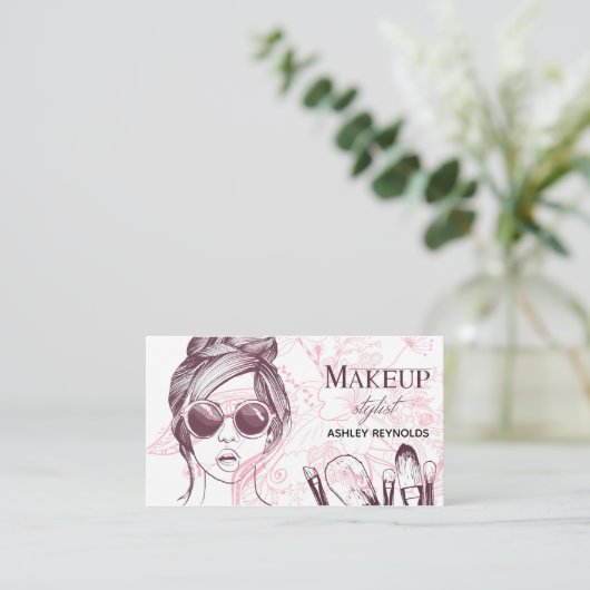 スタイリストの作成 名刺 (スタンド正面)