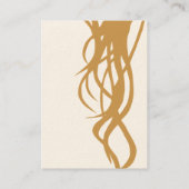 スタイリストの名刺の大きい両面垂直 名刺 (裏面)