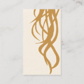 スタイリストの名刺2の-味方される-垂直 名刺 (裏面)